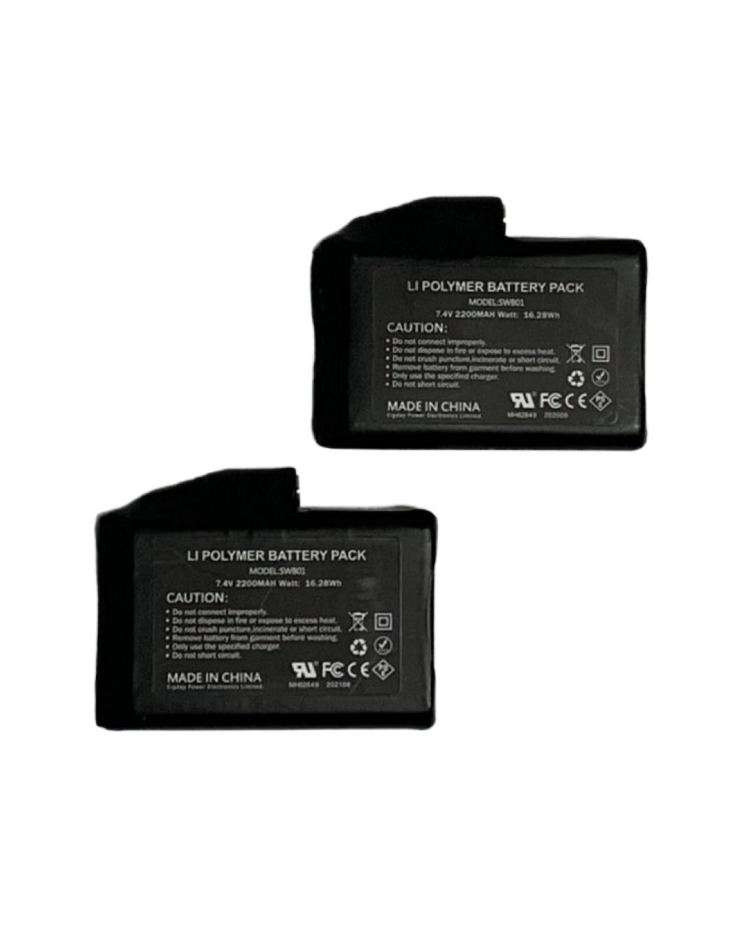 Picture of ThermalStep Rechargeable 7.4V 2200MAH Li-Po Batteries for Heated Slipper, Boots, Gloves (2pcs Included)